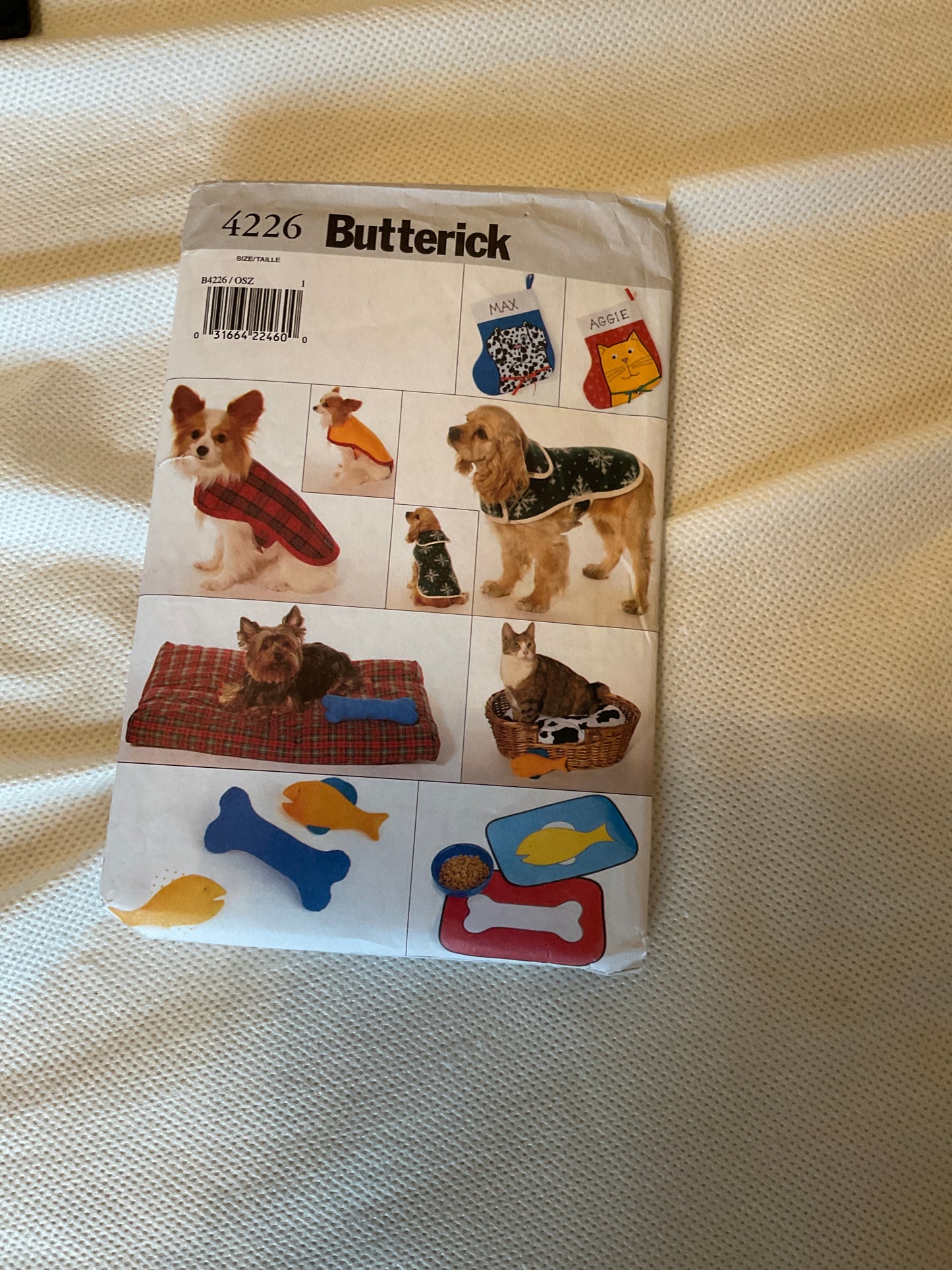 Butterick 4226 Pet Patterns