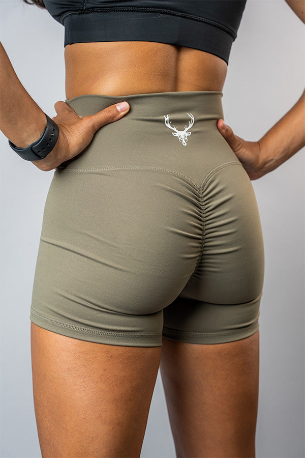 BUCKED UP: Scrunch Buck Shorts - 3 Inch