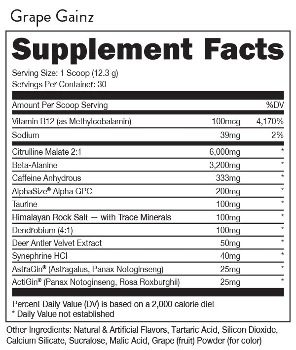 BUCKED UP: Woke AF - High Stimulant Pre-Workout