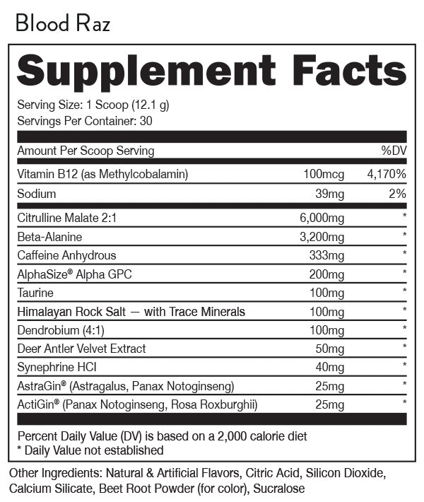 BUCKED UP: Woke AF - High Stimulant Pre-Workout