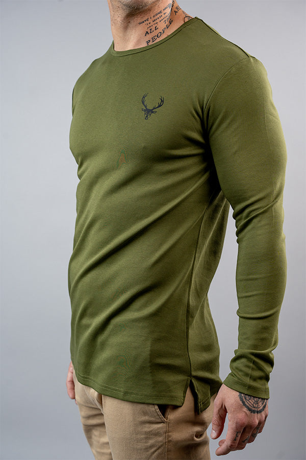 BUCKED UP: Slim Crew Long Sleeve