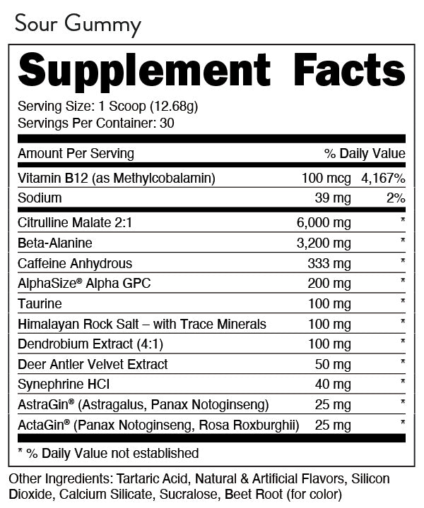 BUCKED UP: Woke AF - High Stimulant Pre-Workout