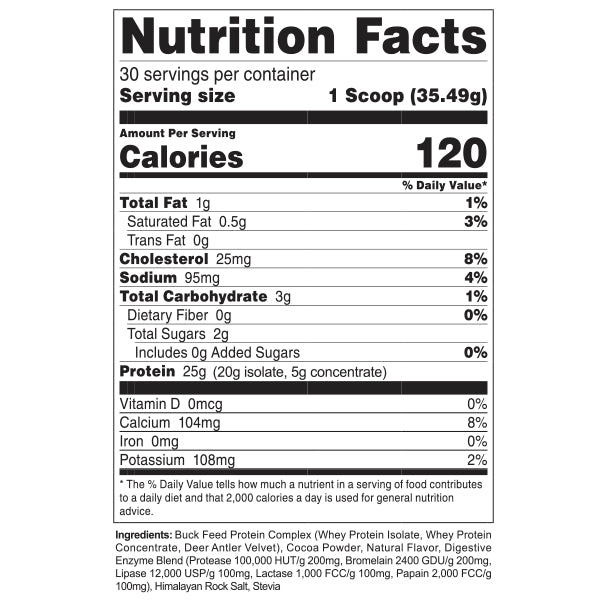 BUCKED UP: Buck Feed AL NATURAL Protein