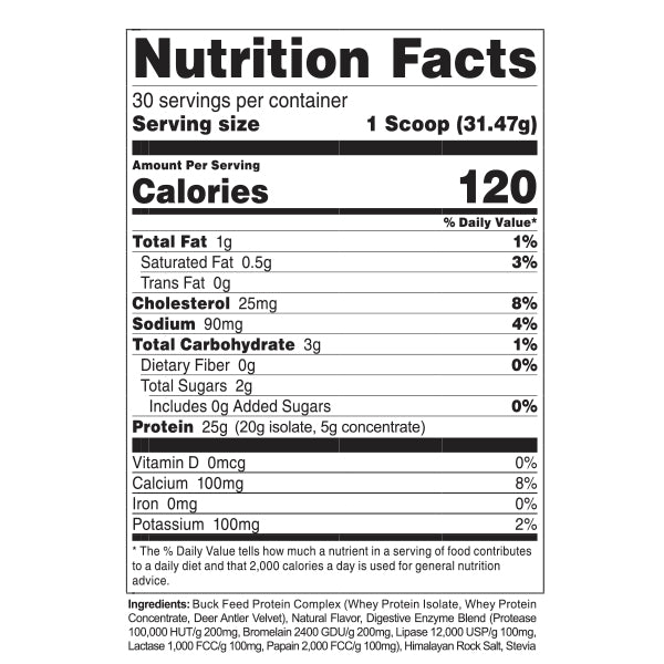 BUCKED UP: Buck Feed AL NATURAL Protein