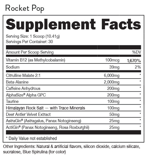 BUCKED UP: Pre-Workout