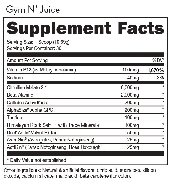 BUCKED UP: Pre-Workout