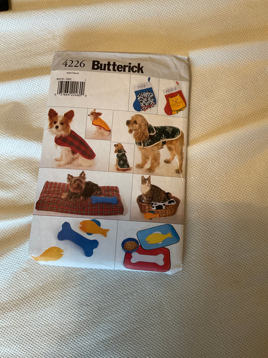 Butterick 4226 Pet Patterns