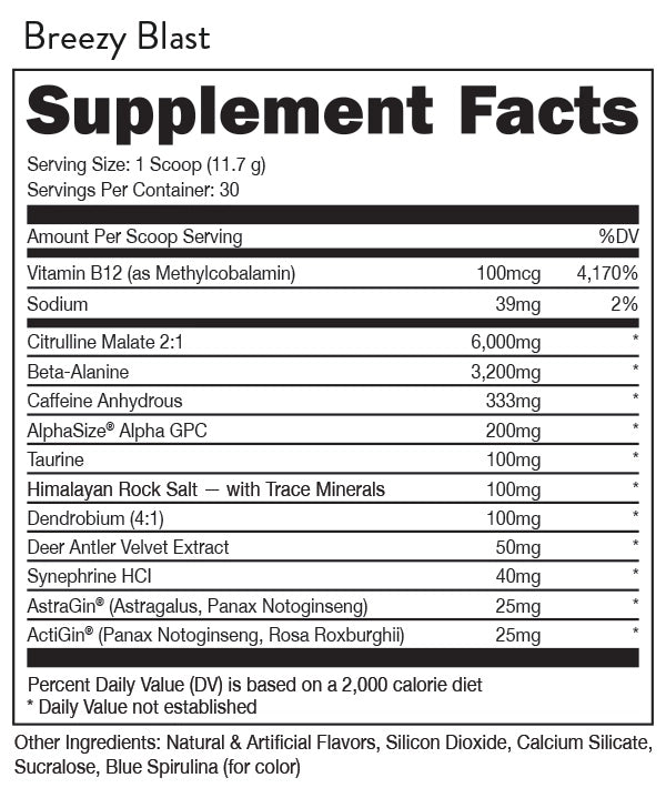 BUCKED UP: Woke AF - High Stimulant Pre-Workout